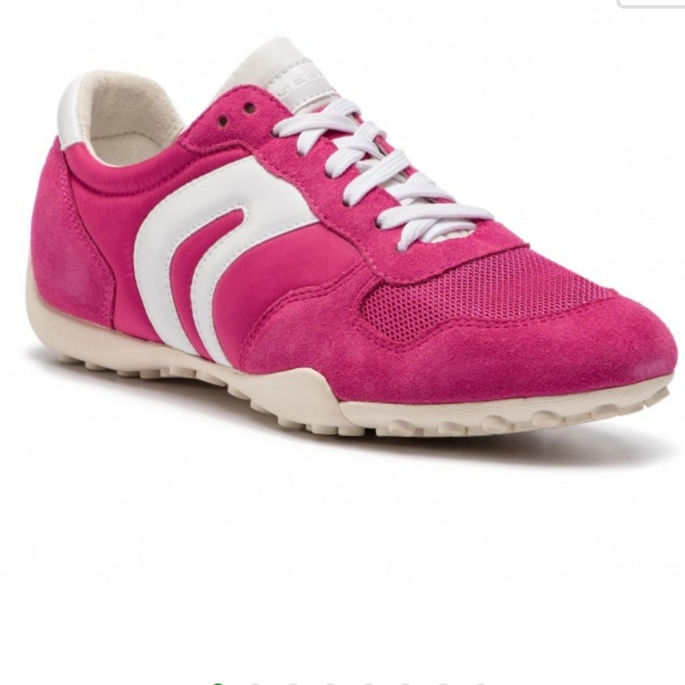 ***SOLD***Geox D Snake pink suede sneakers running shoes
